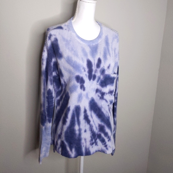 Belldini Blue Tie Dye Sweater Pullover Long Sleeve Knit Nordstrom New Women’s - Picture 9 of 9